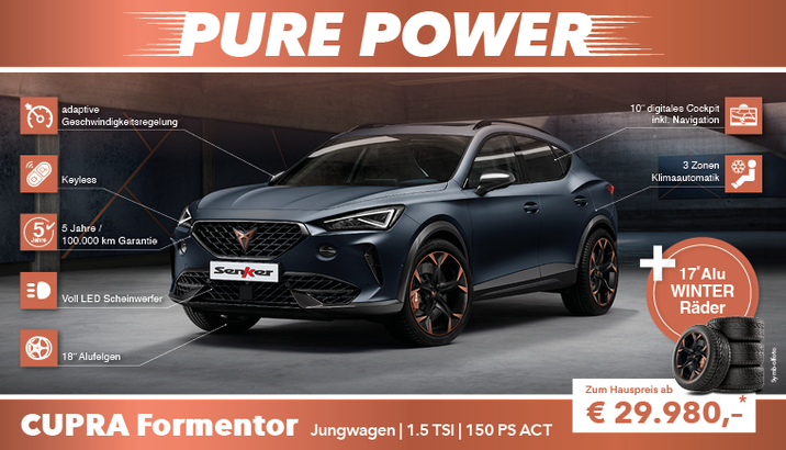 PURE POWER - CUPRA Formentor - Jetzt bei SENKER