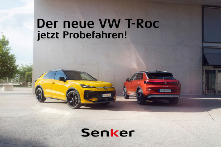Roc on - mit dem neuen VW T-Roc. Jetzt gleich Termin für eine Probefahrt ausmachen! Am Bild: Der neue VW T-Roc.